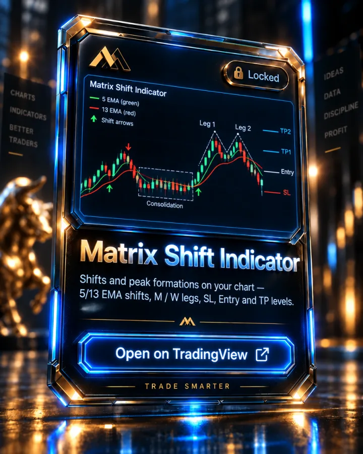 Matrix Shift Indicator على شارت TradingView