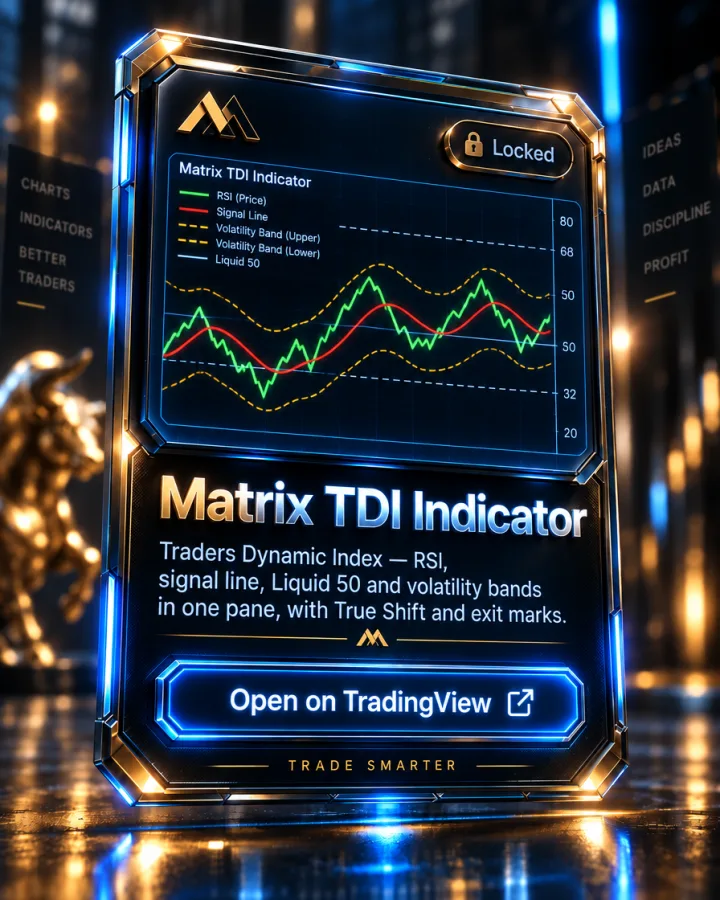 Matrix TDI Indicator على شارت TradingView
